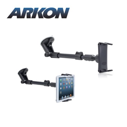 ARKON 슬림그립 울트라 차량용 유리 흡착식 휴대폰 소형 태블릿 거치대 SM6-CM117