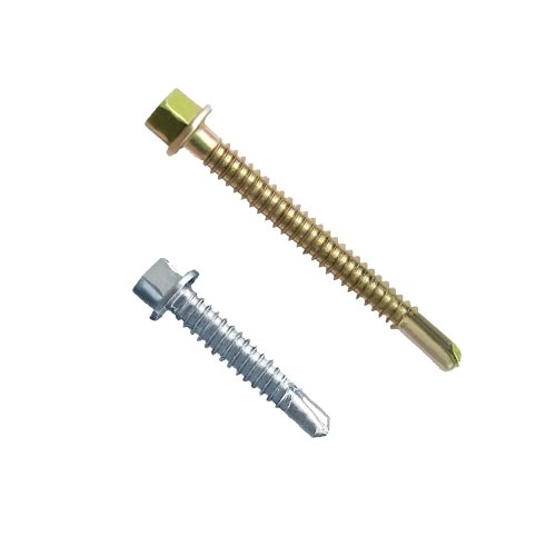 명화금속 육각머리 와셔붙이 직결피스 직결나사 #14(6.3mm) 25 38 50 65 80 100 130 150 180 210 (다양한규격) 봉단위 판매, 1개