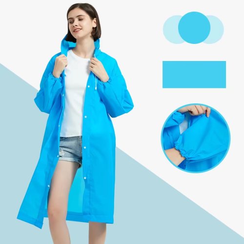 레저웨이 EVA 일회용 다회용 고급 우비 성인용 레인코트