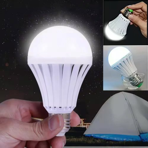충전식 스마트 비상 조명 LED 전구, E27 5W 7W 12W 15W, 220V, 집 복도 차고 램프,