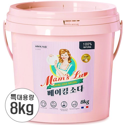 맘스럽 베이킹소다 버킷 8kg 프리미엄 초대용량 1등급원료 프랑스기술력, 1개