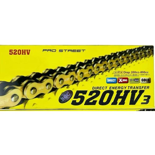 오토바이 체인 / 금장 체인 520-120L, 1개, 520(125~800cc)